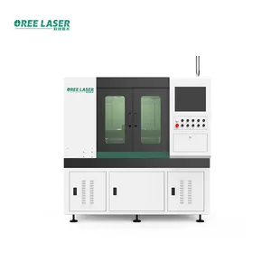 Máquina de corte a laser para chapa de ferro e aço carbono de precisão com design completo