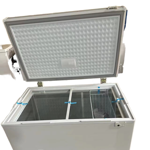 400Gold Chest Freezer <b>Large</b> Capacity Deep Freeze With LED Light and Removable <b>Basket</b> for Home and Commercial <b>Storage</b> Hands-Free - Product Image 1