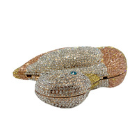 Sac de soirée pour femme en strass cygne, pochette scintillante en cristal, sac à main élégant pour mariage, fiançailles, rendez-vous