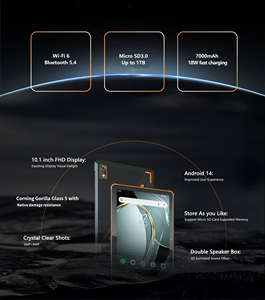 Tableta K101W Wi-Fi para exteriores, sistema Android resistente, 4GB de memoria, Octa Core, a prueba de caídas, luz solar, visible profesional - Product Image 3