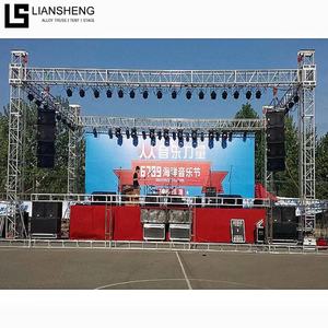 Ngoài trời 300x300 mét 400x400 mét nhôm giàn hiển thị di chuyển dễ dàng lắp ráp buổi hòa nhạc sân khấu nền tảng cho sự kiện hiển thị - Product Image 1