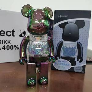 Décoration de la maison Bearbrick 400% éblouissant <span class=keywords><strong>Chiaki</strong></span> my first baby Block Bear Violence Bear Kwas Figurine - Product Image 5