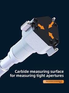 Outils de mesure Micromètre interne à trois points Modèle 16-20 mm Jauge à trois mâchoires pour diamètres intérieurs de trous - Product Image 4