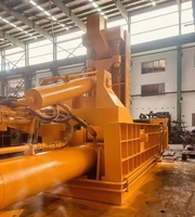 OCEAN Super Qualité Compacteur Horizontal de Déchets Métalliques en Alliage d'Aluminium, Presse à Balles, Pompe à Moteur, Équipement de Recyclage Manuel 7.5kW Haute Puissance