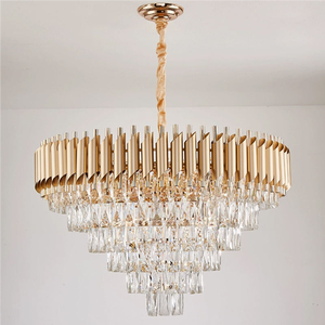 Cùng nhau khách sạn tuyệt đẹp Vàng sắt pha Lê Trần đèn chùm đèn chùm treo ánh sang trọng pha lê mặt dây đèn ánh sáng - Product Image 5