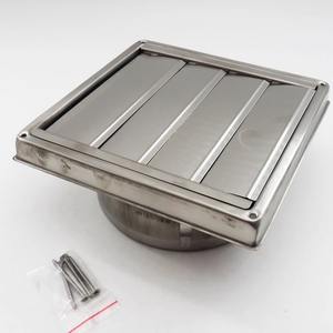 Couvercle d'aération <span class=keywords><strong>extérieur</strong></span> réglable Sortie de soupape à disque en acier inoxydable bon marché <span class=keywords><strong>pour</strong></span> la conception carrée et ronde de la climatisation - Product Image 6