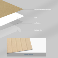 Papier peint en cuir PU 3D en gros, panneaux muraux à lattes, rouleaux de papier peint autocollants à peler et coller pour chambre à coucher et salon