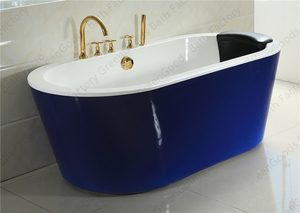 Adyce — baignoire de trempage en acrylique bleu 67, modèle <span class=keywords><strong>londres</strong></span>, moderne, bon marché, plusieurs Dimensions, 1 personne - Product Image 4