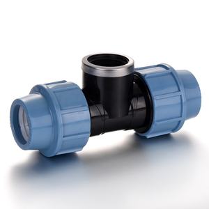 Компрессионный фитинг для <span class=keywords><strong>HDPE</strong></span> трубы пластиковые фитинги PN16 тройник с внутренней резьбой <span class=keywords><strong>HDPE</strong></span> компрессионные фитинги - Product Image 2