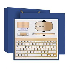 High End Business Box Promotional Corporate Gift Set Notebook Thermos Cup Power Bank <b>Pen</b> Keyboard Office Desk Accessories - Product Image 2