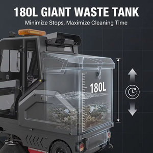 Nueva barredora de calles autopropulsada CleanHorse M9, totalmente cerrada, de 2200 mm, industrial, de alta resistencia, con batería de 48V 157Ah, 37000/h de <span class=keywords><strong>limpieza</strong></span> - Product Image 2