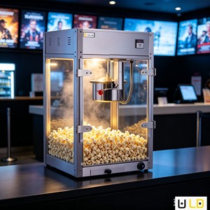 LEDE Motorisierte Retro-Popcornmaschine mit Automatikfunktion und Rührfunktion, Kugelförmiges Design für den Heimgebrauch - Product Image 2