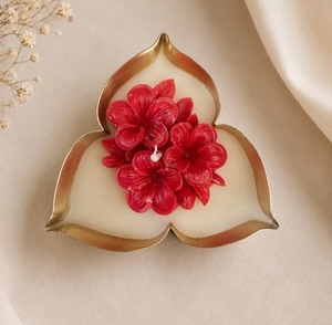 Ensemble cadeau de bougies parfumées à la cire d'Urli, bougies décoratives écologiques faites à la main pour la décoration de la maison et les célébrations de Diwali - Product Image 1