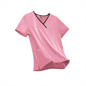 Nouvel ensemble d'uniformes d'infirmière à col en V pour salle d'opération, tenue d'hôpital, uniforme de travail dentaire pour femmes, combinaison de travail, vêtements tricotés de haute qualité pour spa - Product Image 4
