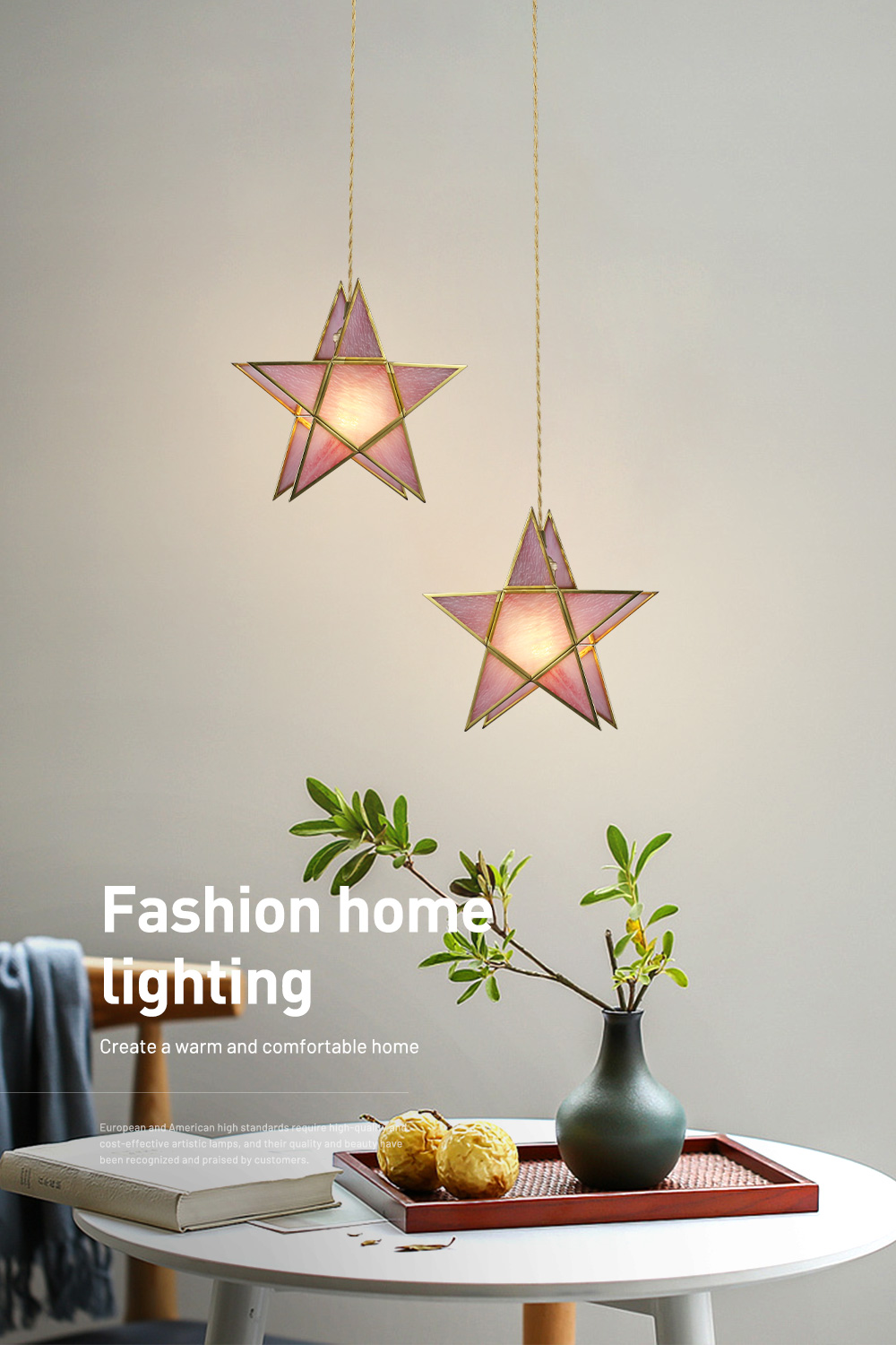2021 New Design Lamps Contemporary Home Decor Star Pendant Light
