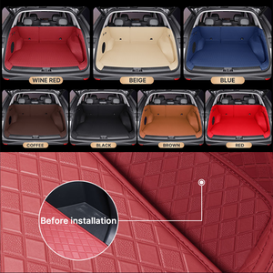 Xiangta Premium Diamond Leather 5D 7D All Surround Car Trunk Mats Accesorios para automóviles Alfombrillas para el piso LOGOTIPO personalizado Alfombrillas para automóviles Fabricantes - Product Image 2