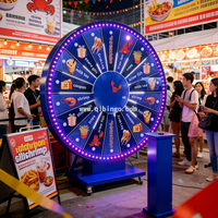 Roue de la fortune interactive personnalisée avec logo de grande taille de la marque Qinlong pour promotion mondiale d'événements