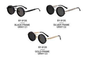 Gafas de Sol Polarizadas Redondas Estilo Steampunk de Alta Gama con Filtro ND Giratorio de 9 Niveles y Atenuación Ajustable - Product Image 6