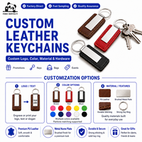 Llavero de Cuero PU con Logotipo Personalizado al por Mayor, Placa de Identificación Metálica, Porta Llaves de Coche, Grabado Láser, Regalo Promocional Corporativo
