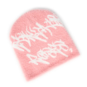 Biểu Tượng Tùy Chỉnh In Đầy Đủ Y2k Đồ Họa Jacquard Mờ <span class=keywords><strong>Beanie</strong></span> <span class=keywords><strong>Cap</strong></span> Siêu Mềm Mohair Đan Cho Nam Giới Và Phụ Nữ Thư Mô Hình Mũ Sọ - Product Image 2