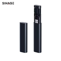 Câble de données USB C multifonctionnel 6 en 1 à prix avantageux, boîte de rangement, charge rapide PD 60W, adaptateur de voyage OTG, kit