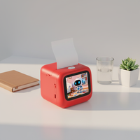 Printer Label AI TOPJOY V8 untuk Layar Thermal 2.8 Inci, Baterai 1300mAh, Tanpa Tinta, Mini, Resolusi 320x240dpi untuk Anak-Anak