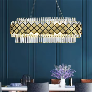 Vente chaude Éclairage Intérieur Salon Moderne Or Nordique K9 Lustre En Cristal carré - Product Image 3