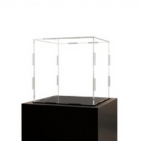 Vente en gros de boîtes de présentation de ballons de sport en acrylique transparent de 2 mm, portables, détachables, anti-poussière, modernes, pour basket-ball, football, baseball