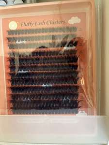 ชุดต่อขนตาปลอม 3 มิติ แบบฟู รุ่น Bling Blang 240 Cluster ทำเองได้ ขนสังเคราะห์ หนา 0.07 มม. พร้อมแถบผ้าฝ้ายสีดำ - Product Image 3