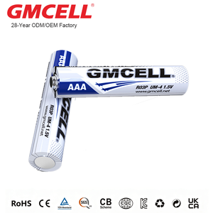 Batería de Zinc-Carbono GMCELL AAA R03P UM-4 1.5V Súper Resistente, Libre de Mercurio y Cadmio - Product Image 2