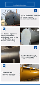 Réservoir de stockage horizontal souterrain en acier au carbone pour gaz, 50 m³, 1,65 MPa, conforme ASME - Product Image 3