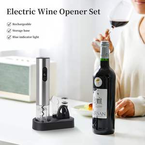 Fabricante Profesional de Sacacorchos Eléctrico de Acero Inoxidable, Juego de Abrebotellas de Vino - Product Image 2
