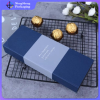 Carton personnalisé Vernis noir 2 pièces en Chine Cadeau de Noël contemporain Boîte d'emballage de bonbons en étain pour truffes au chocolat