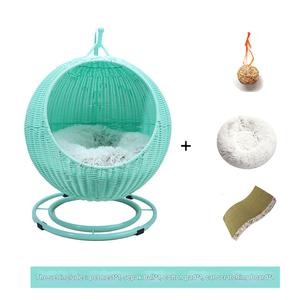 Evrensel çevre dostu dört mevsim kedi evi Rattan yuva çıkarılabilir yıkanabilir özelliği ev kullanımı için kedi köpek yatağı Pet malzemeleri - Product Image 2