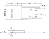 Module de refroidissement thermoélectrique TEC1-7102 8V, générateur d'eau climatisée personnalisé TE, Peltier TEC 7102