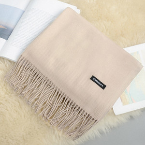 Pashminaファッション大きな長いタッセルカスタム冬用スカーフ - Product Image 4