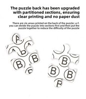 Puzzle éducatif pour enfants, 100 pièces, recyclable, en carton blanc/bleu, avec motifs de dessins animés haute définition, très vendu