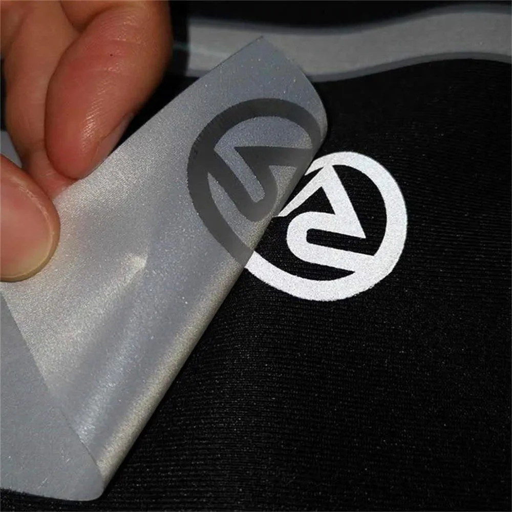Logo réfléchissant 3M personnalisé prix d'usine impression colorée personnalisée T-shirt en vinyle transfert de chaleur