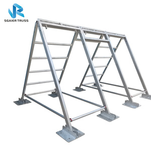 Éléments d'obstacles <span class=keywords><strong>Ninja</strong></span> <span class=keywords><strong>Warrior</strong></span> en aluminium, structure de treillis 290 mm, argent, certifiés TUV CE pour parcs de trampolines aux États-Unis et au Canada - Product Image 1
