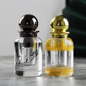 Arabic Refill Men's Perfume 3ml Crystal Empty Perfume Bottle Oil Oud Bottles With Box Custom