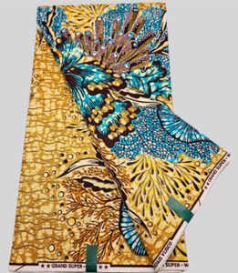 2025 Mới Tùy Chỉnh Thiết Kế Sáp In 100% Cotton Ankara In Vải Phi Vải Sáp Vàng Grand Sáp Vải - Product Image 2