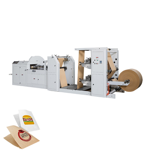 Nhà Máy Trực Tiếp LMD-400G + LST-2700J Thân Thiện Với Môi Kraft V-Dưới In Ấn Bánh Mì Túi Giấy Máy Làm - Product Image 2