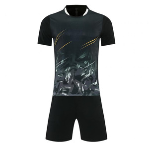 Tenue de football pour hommes de qualité supérieure, imprimée, respirante, à manches courtes, pour les matchs sportifs - Product Image 3