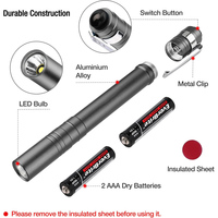 Lampe torche LED UV personnalisée en aluminium, puissante, mini, porte-clés, lanterne de poche, camping, légère, ODM OEM