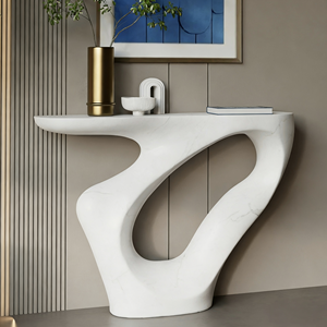 Table <span class=keywords><strong>console</strong></span> moderne minimaliste de luxe léger - Décoration <span class=keywords><strong>murale</strong></span> pour entrée, salon, couloir - Product Image 1