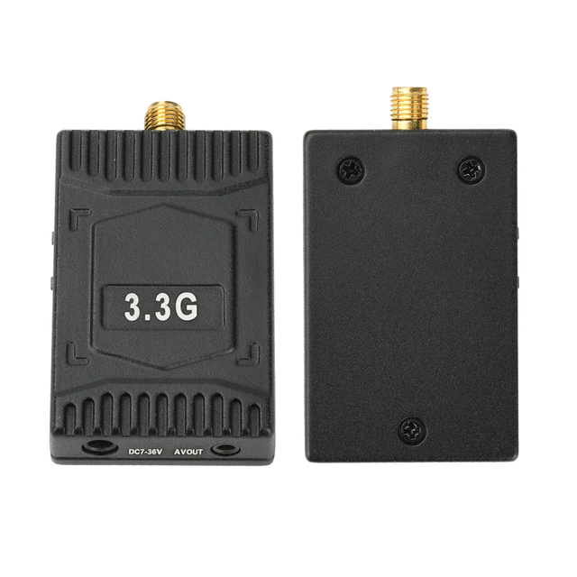 3.3GHzVTX/VRX Analog Image Transmission Module 4W 6W Wireless Audio and Video Transmitter and Receiver 16CH