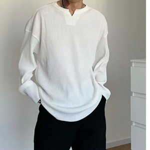 All'ingrosso abbigliamento Fitness Outdoor maglioni da uomo lavorati a <span class=keywords><strong>maglia</strong></span> maglietta <span class=keywords><strong>bianca</strong></span> da uomo magliette sportive da palestra - Product Image 2