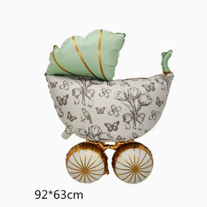 Kit de ballons Bobo en latex mat, 12 pièces, série verte, pour décoration de fête prénatale ou d'anniversaire - Product Image 4