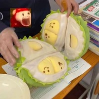 Explosions Creative Peluche Durian en Coton, Jouet Anti-stress Sonore à Effet de Secousse, avec un Durian Réaliste qui se déchire, Cadeau Unisexe 31-50cm