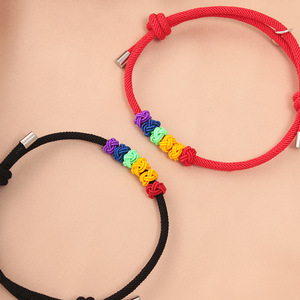 Manufacturer Tai Chi Yin Yang Love Is Love LGBT Gay Pride Rainbow Beaded Sisters <strong>Brother</strong> Set Bracelet Bead Charm Couple Bracelet - Product Image 3